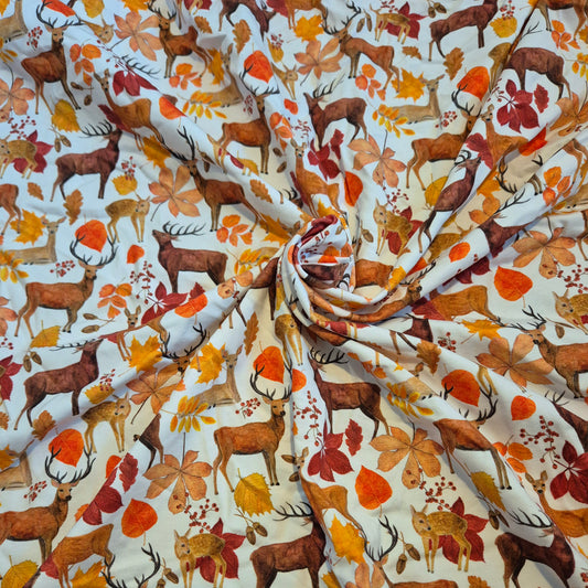 Forest Stag Cotton Jersey