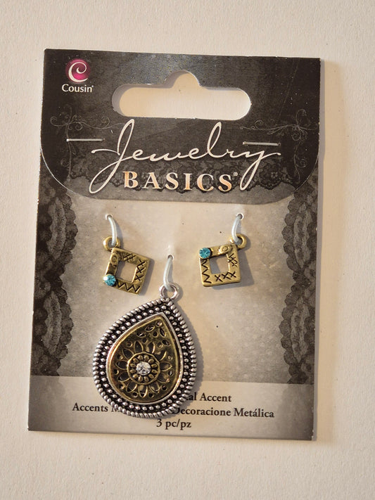 Metal Charms 3pc