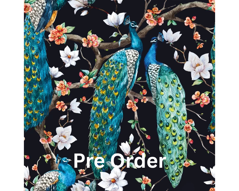 Peacock Digital Printed