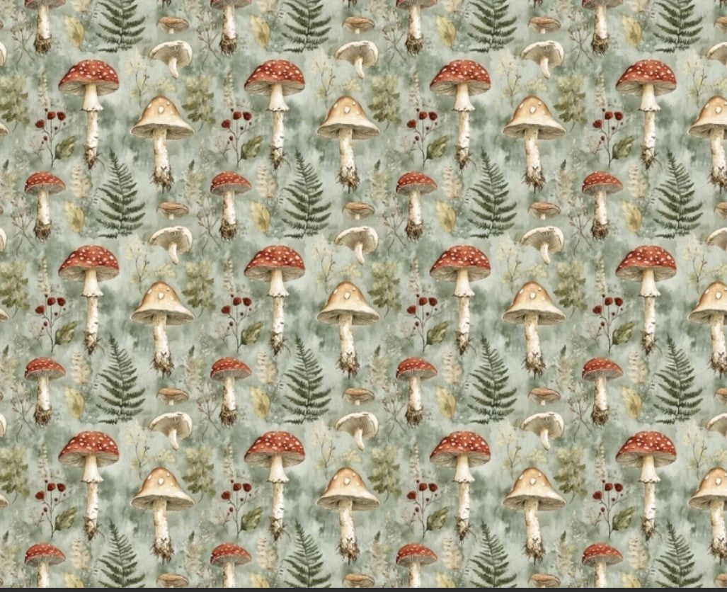 Little Johnny Mushroom Cotton Jersey
