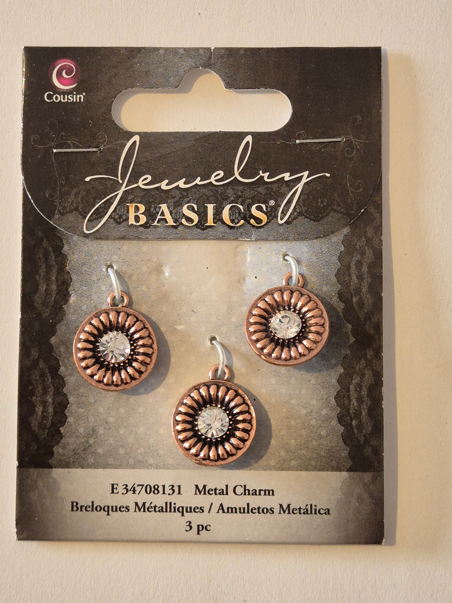 3pc Metal Charms