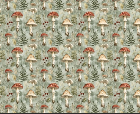 Little Johnny Mushroom Cotton Jersey